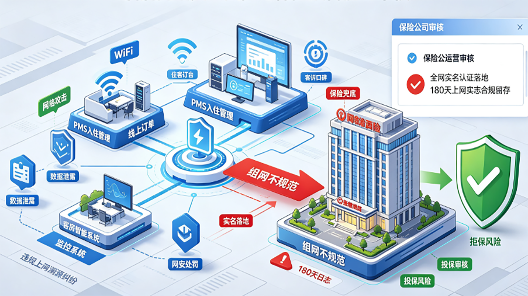 What Are the Application Requirements for Hotel Cybersecurity Insurance?All-Optical Network with Real-Name Authentication & Log Retention Meets Pre-Insurance Qualifications